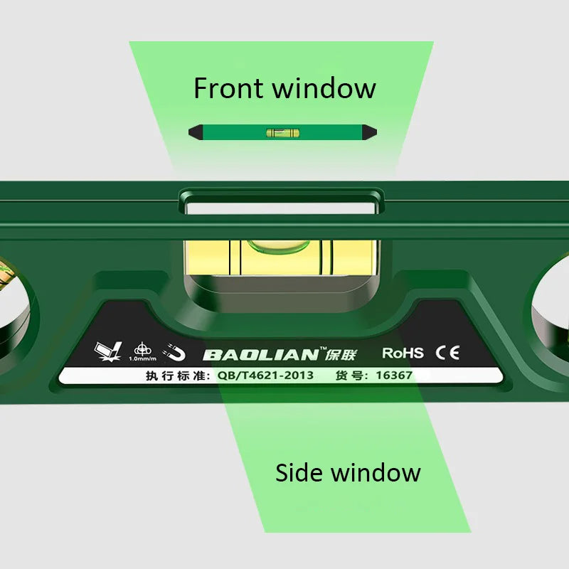 Heavy-Duty Magnetic Level – Shockproof, 3 Angles (225mm)