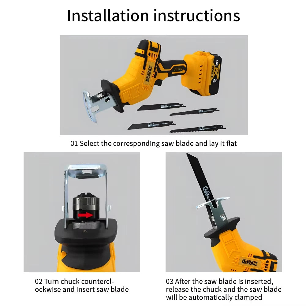 Dewalt 20V Cordless Reciprocating Saw — Power Through Any Cut