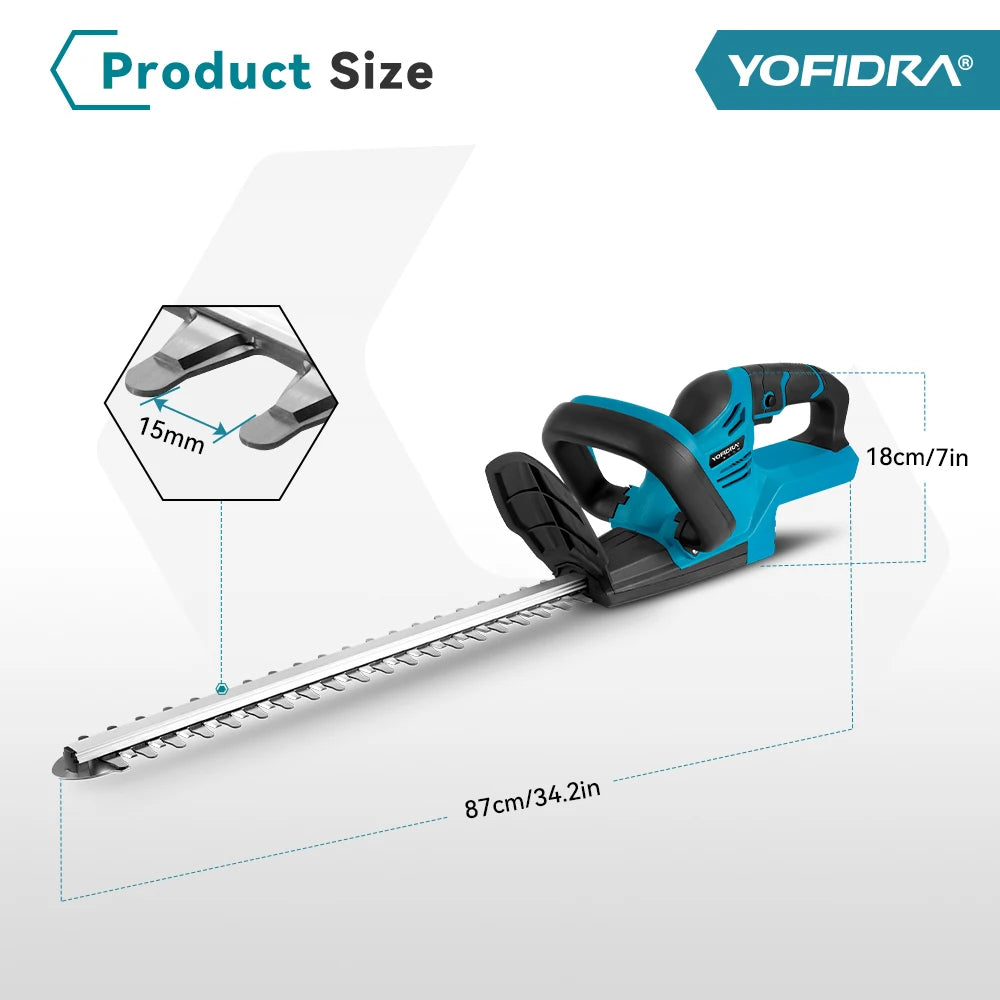YOFIDRA 2000W Cordless Hedge & Brush Cutter