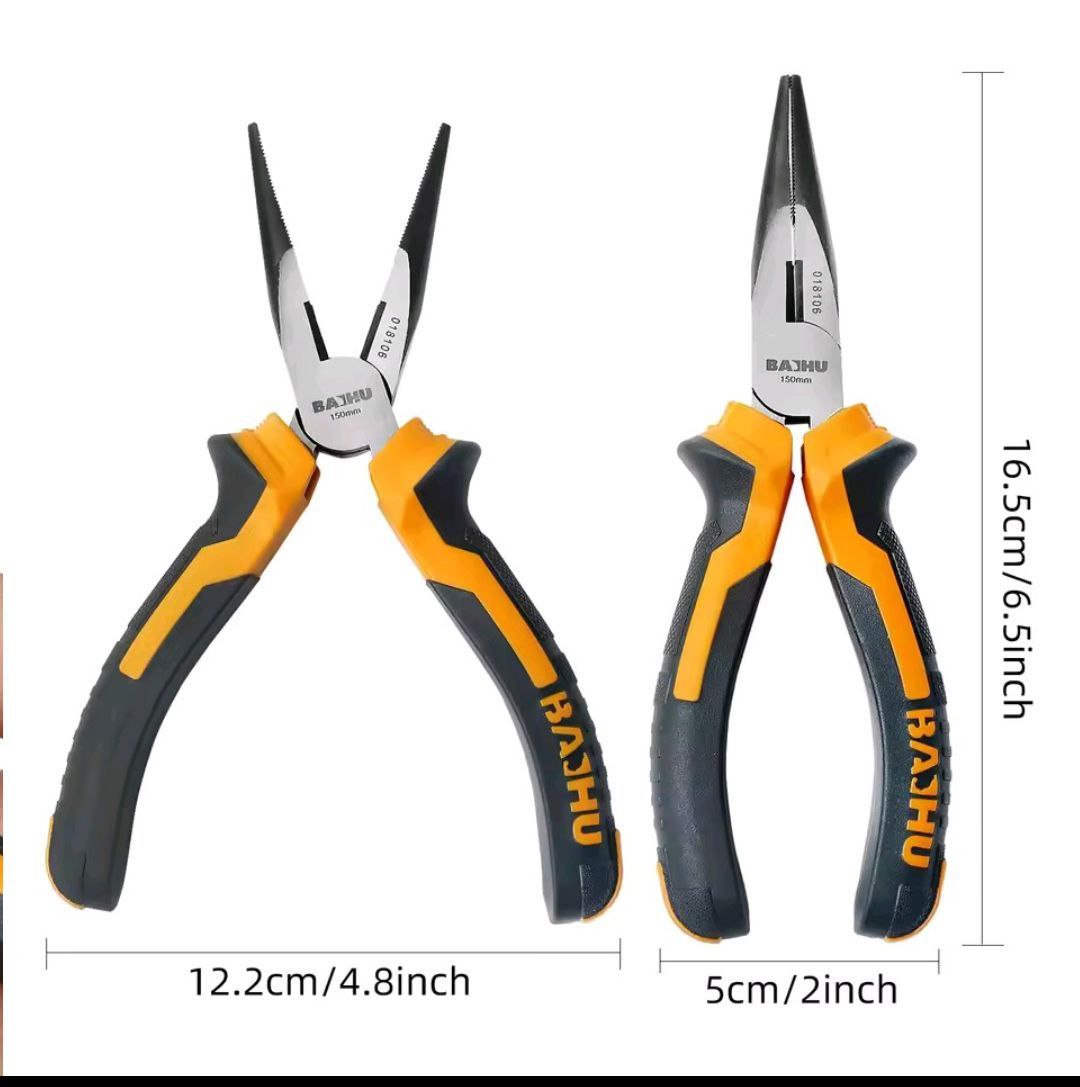 Precision Needle Nose Pliers – 6/8" Electrician Tool
