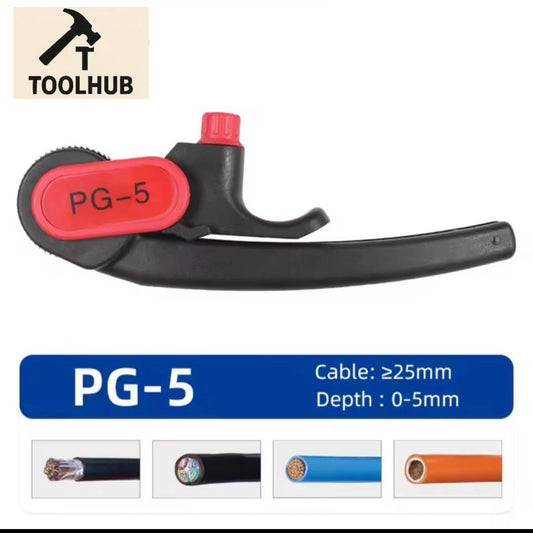 Heavy-Duty PG-5 Cable Peeler – Ratchet Wheel Design