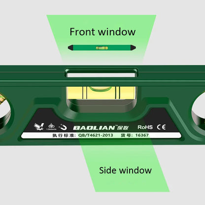 Heavy-Duty Magnetic Level – Shockproof, 3 Angles (225mm)