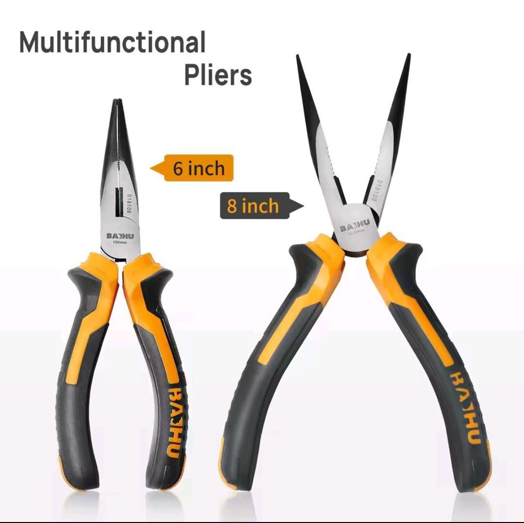 Precision Needle Nose Pliers – 6/8" Electrician Tool