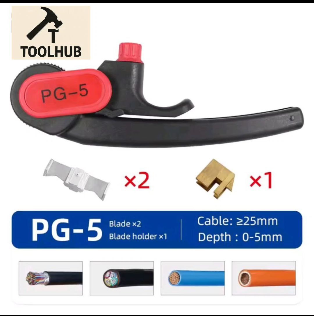 Heavy-Duty PG-5 Cable Peeler – Ratchet Wheel Design